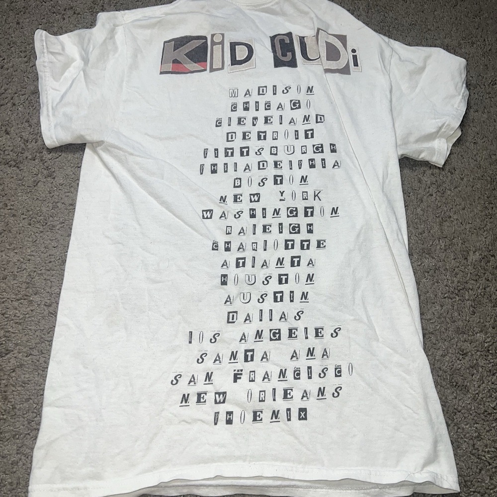 Vintage 2015 Kid Cudi Confused Tour Black Womens Small T-Shirt - Picture 7 of 7